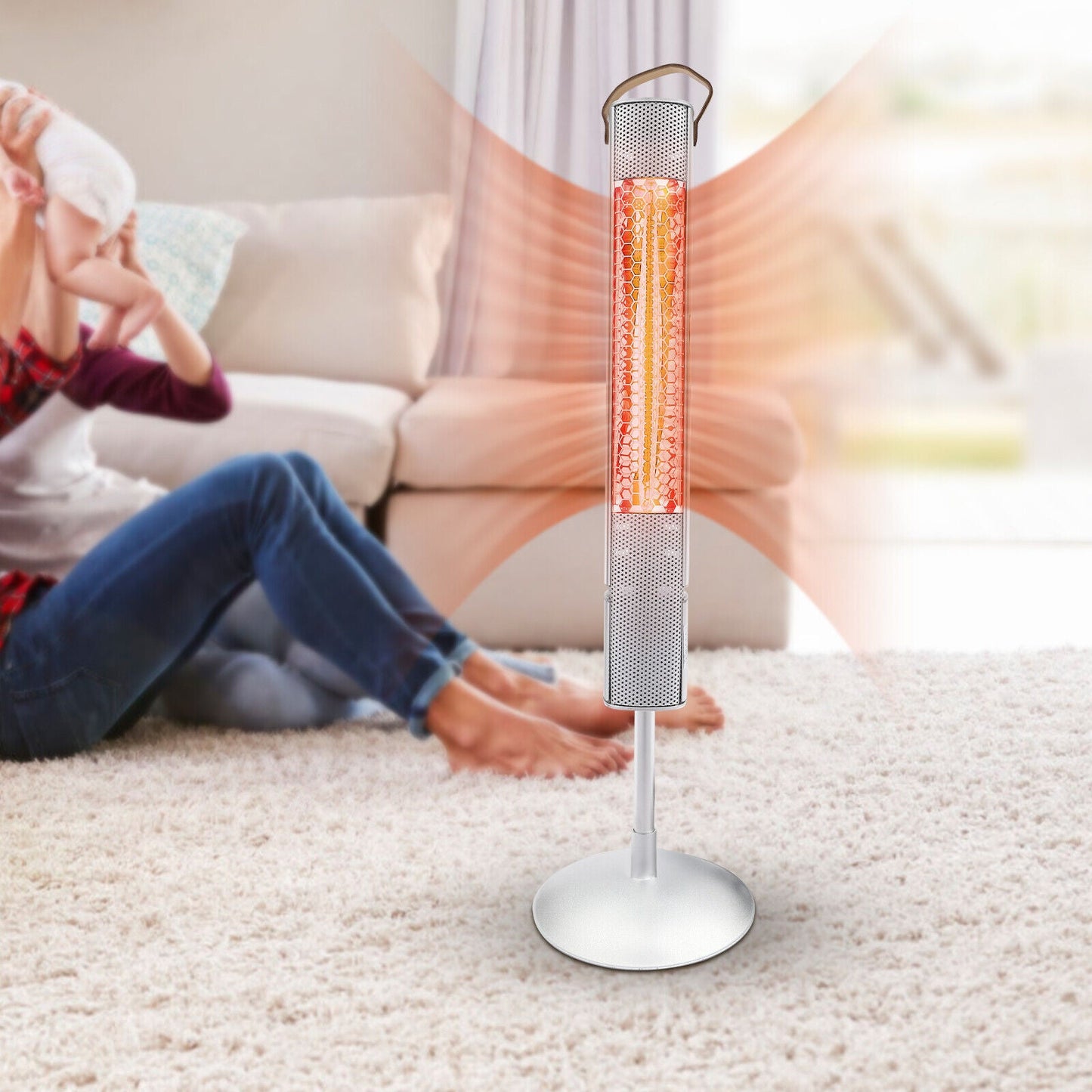 Compact Outdoor Electric Patio Space Heater