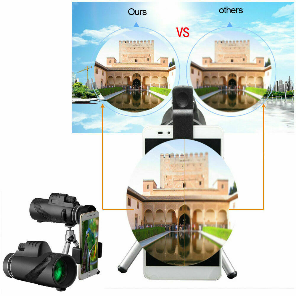 Compact High Power Monocular Scope 16X52