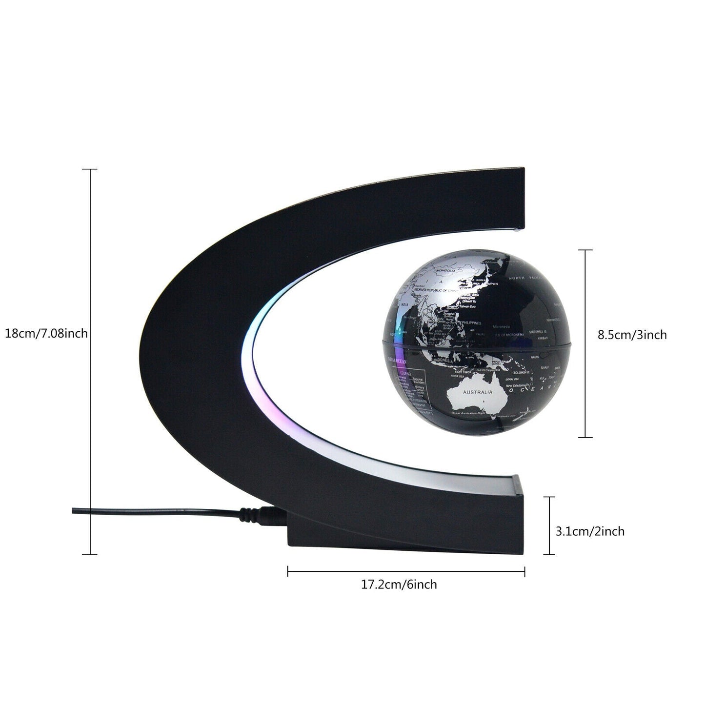 Sleek Modern Globe Table Lamp