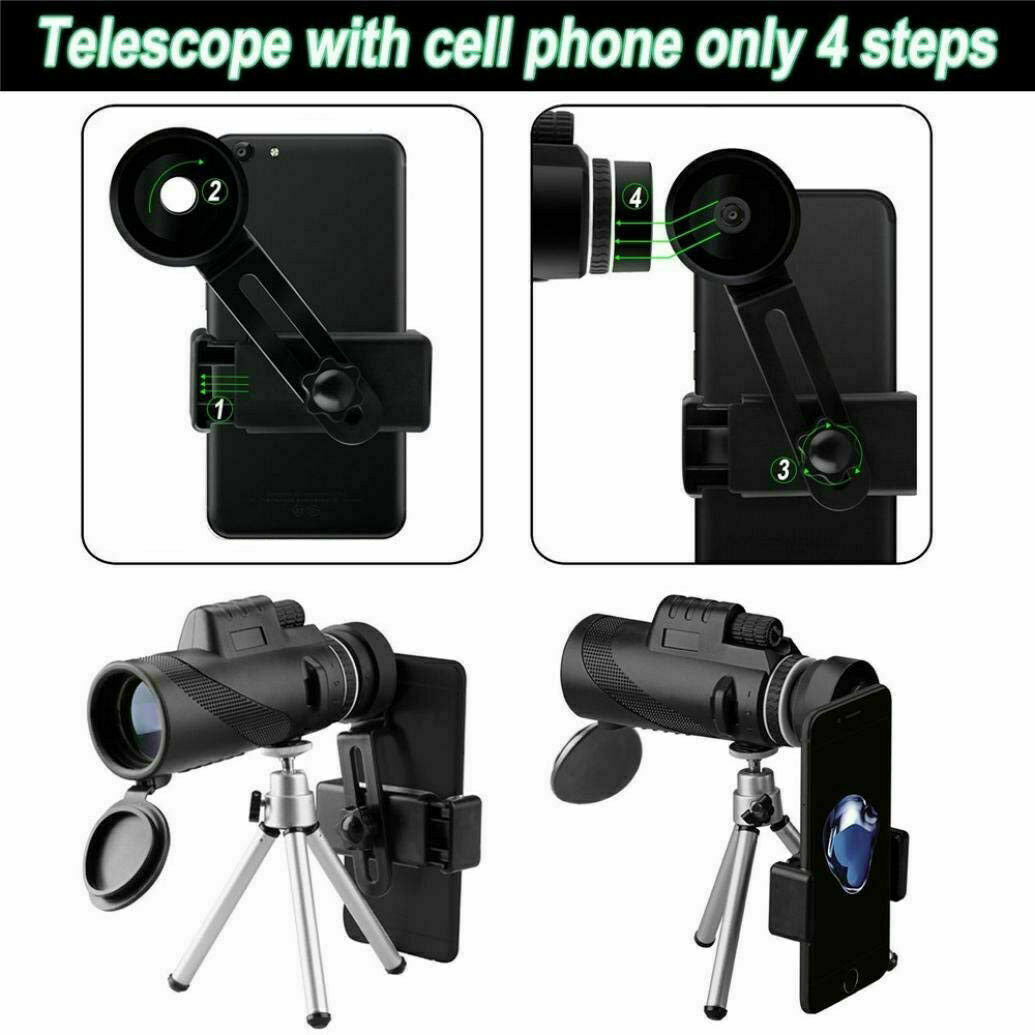 Compact High Power Monocular Scope 16X52