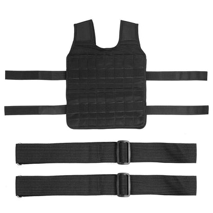 44 Pound Weighted Vest Workout Equipment | Adjustable Gym Training Empty Jacket - Until Times Up