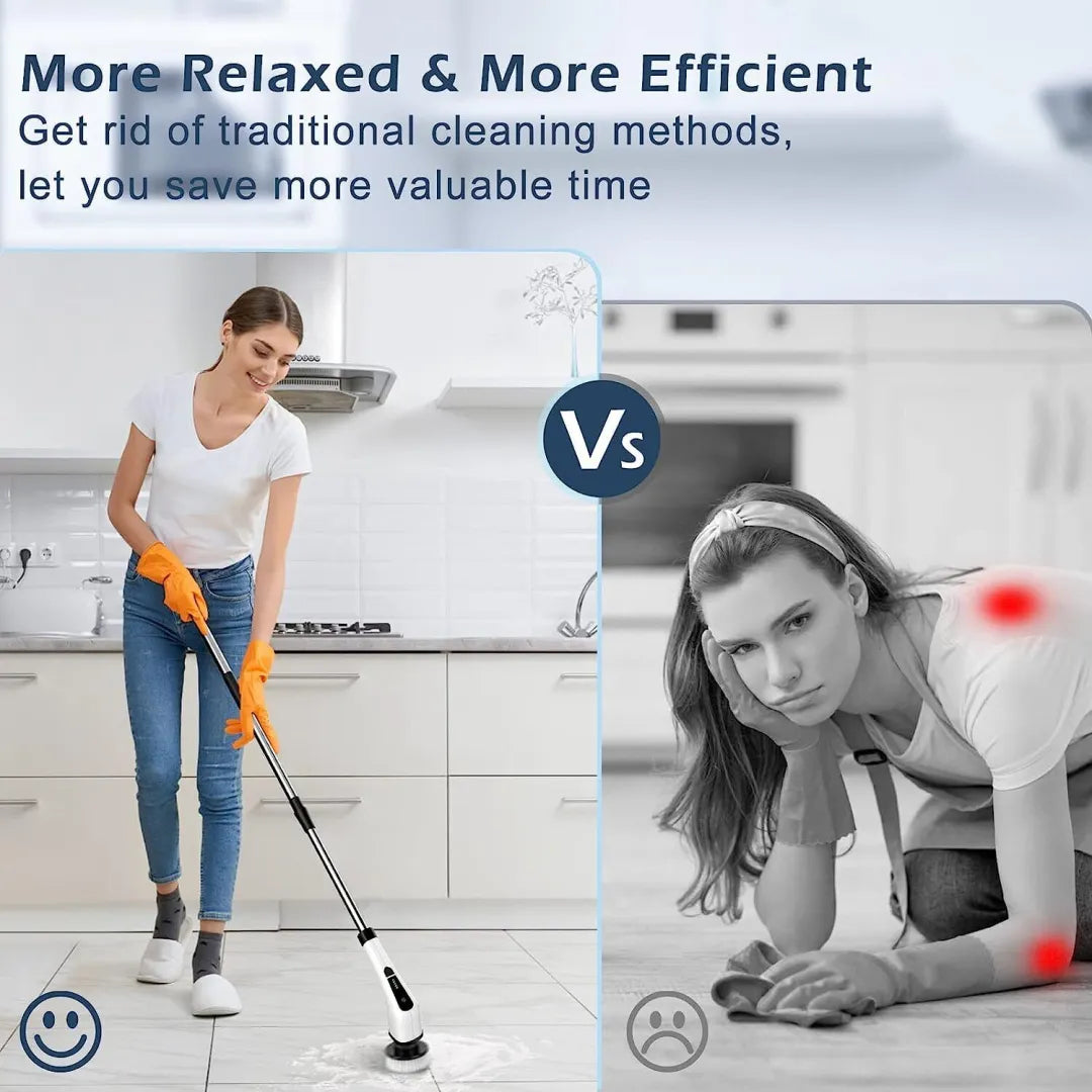 Rechargeable Spin Cleaning Brush with 7 Interchangeable Heads