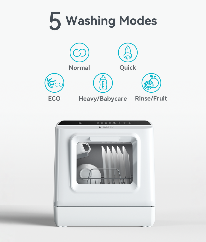 Compact Space Saving Tabletop Dishwasher