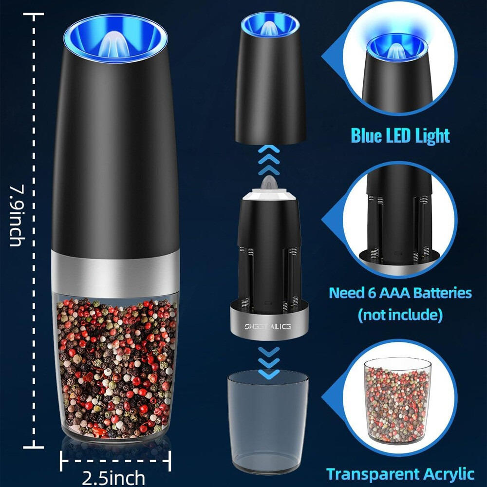 Automatic Salt Pepper Mill Set 2 Piece