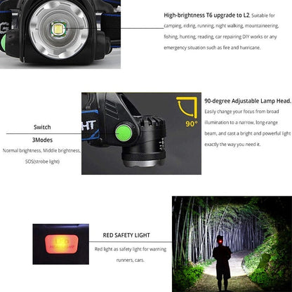 Portable LED Recharge Flashlight