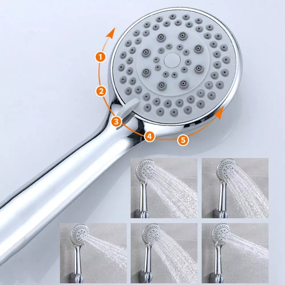 Powerful Shower Head with Long 5ft Hose