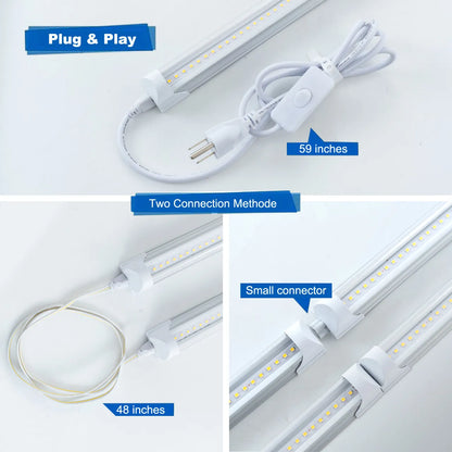 Bright 4FT 6 Pack Commercial LED Lighting