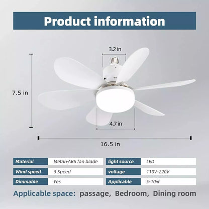 Recessed Ceiling Fan With Lighting