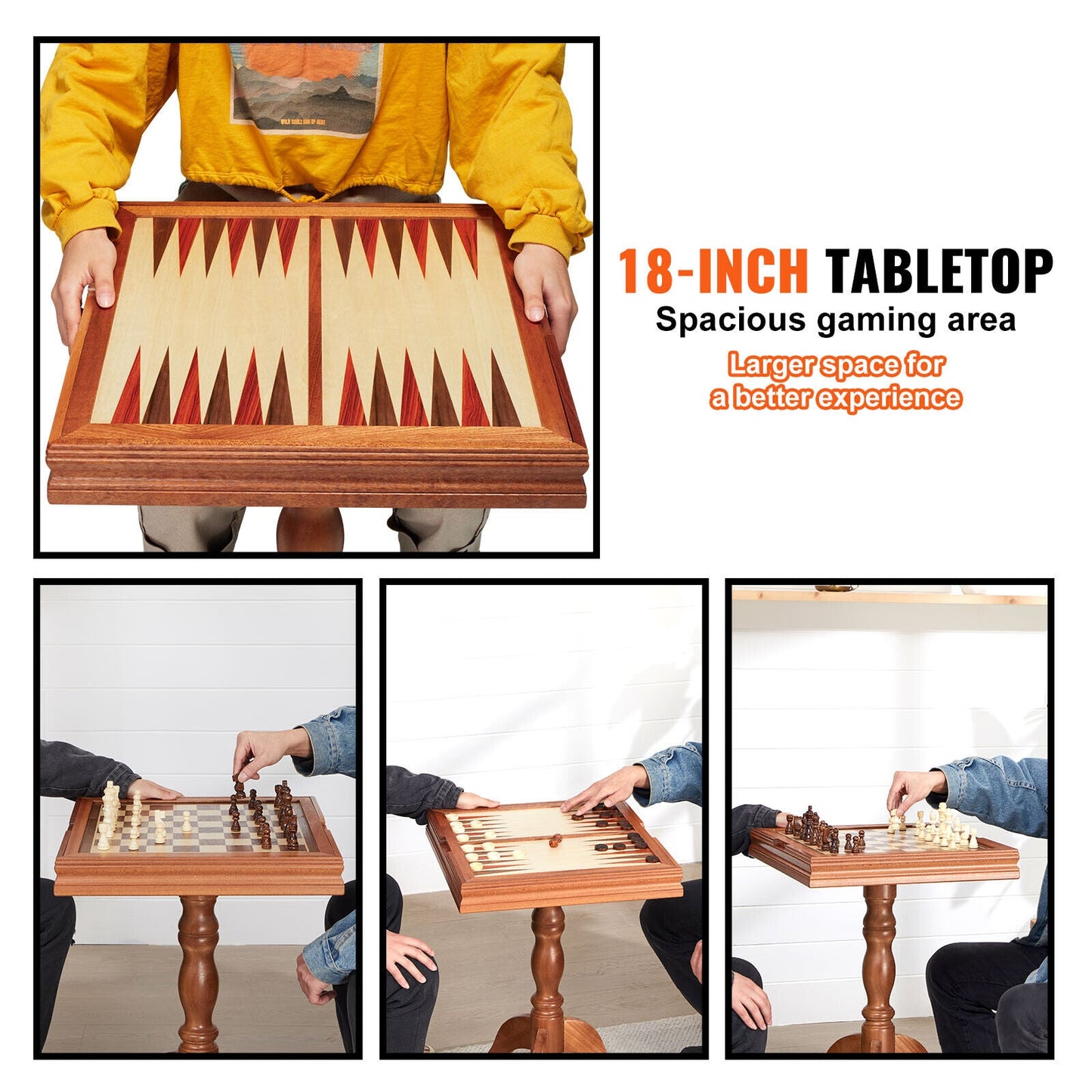 Classic Wooden Game Table