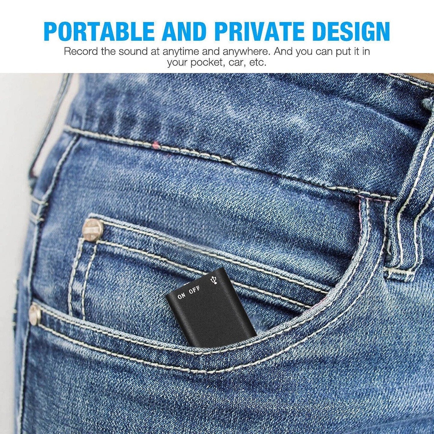 Small Spy Audio Recording Device