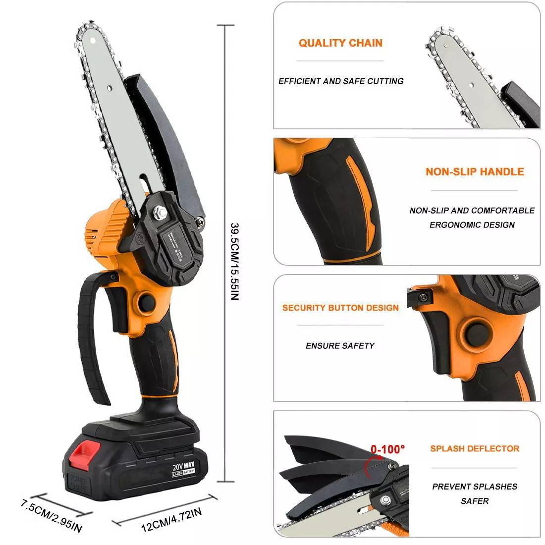 Portable Compact Battery Chainsaw