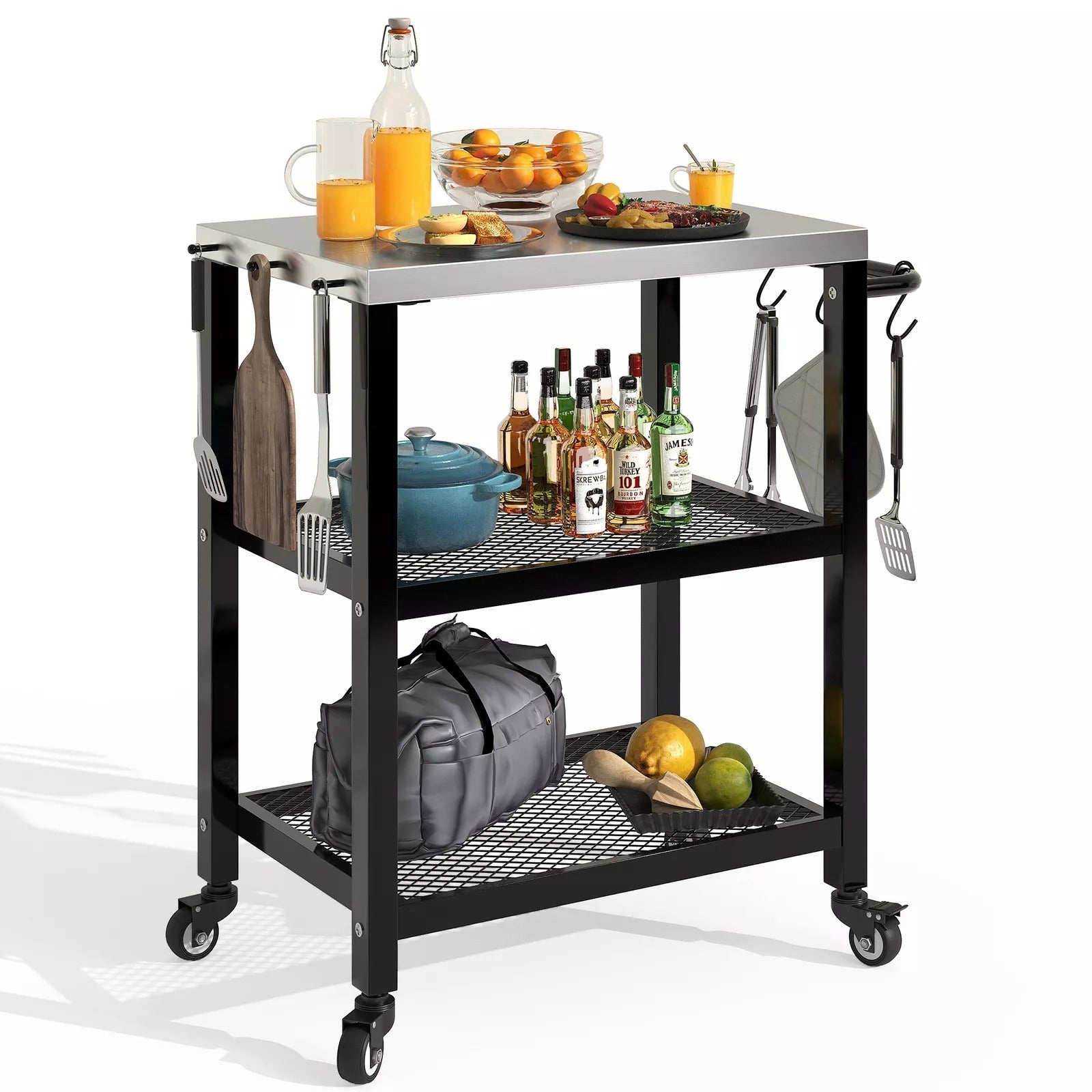 Mobile Kitchen Island Cart - Halri