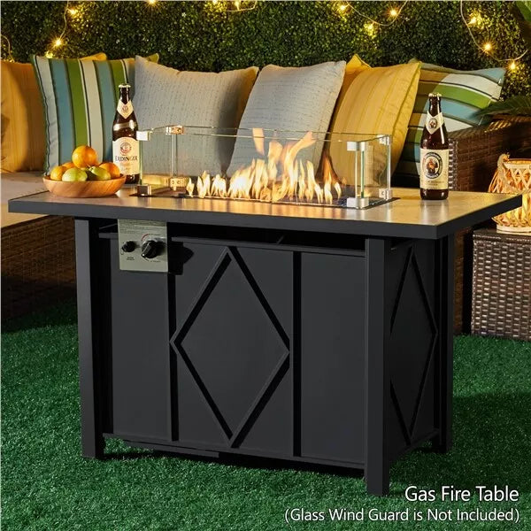 Outdoor Gas Fire Pit Patio Table