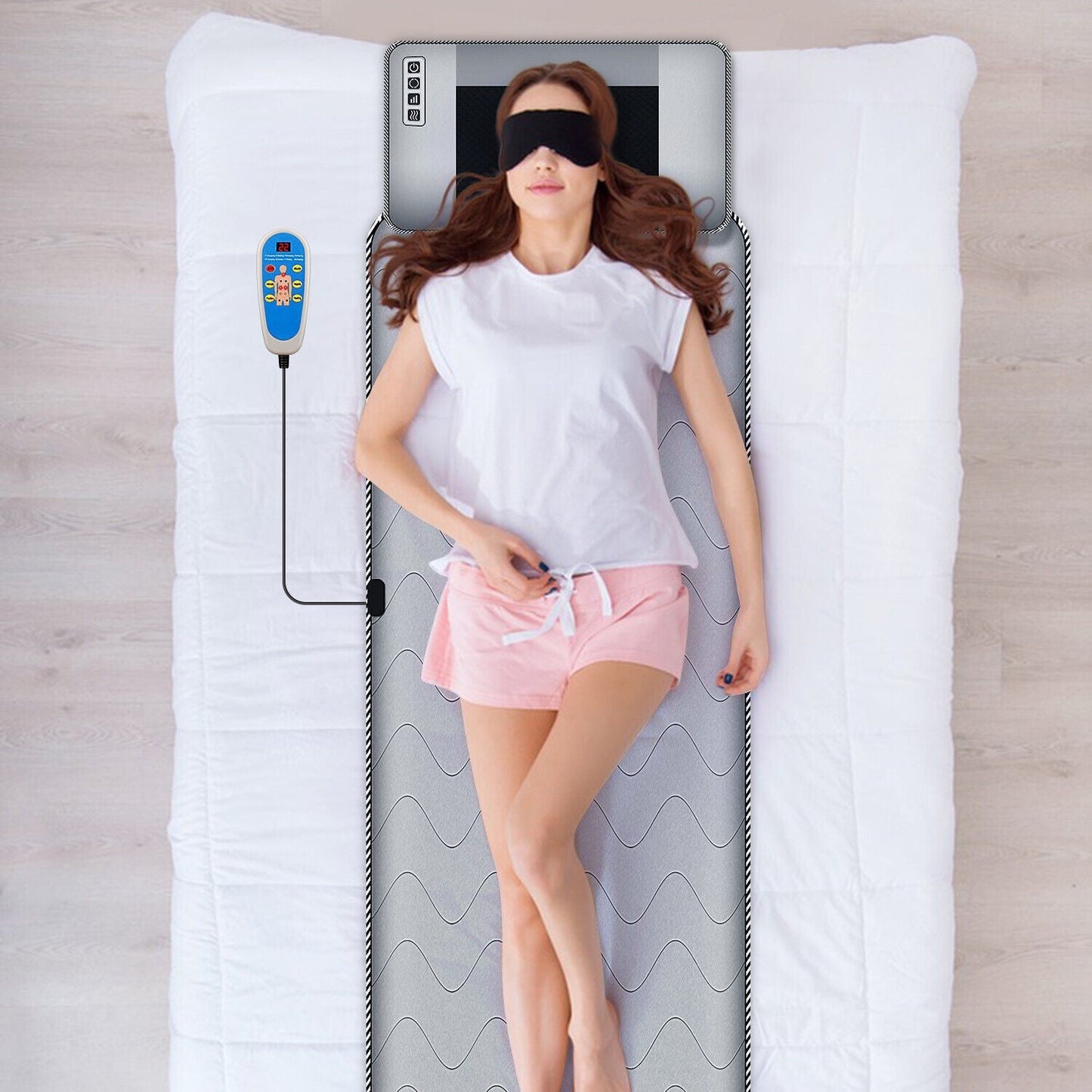 Warm Electric Massage Bed Mat - Compact Folding Massage Pad - Halri