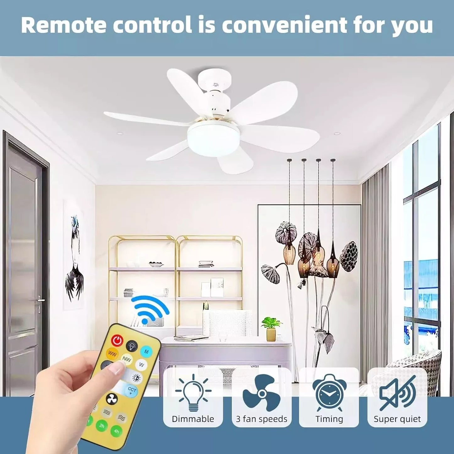 Recessed Ceiling Fan With Lighting
