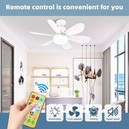 Recessed Ceiling Fan With Lighting