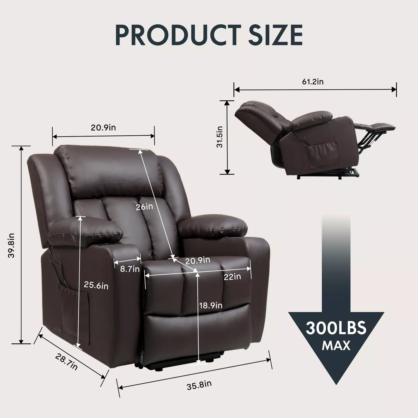 Electric Adjustable Reclining Chair