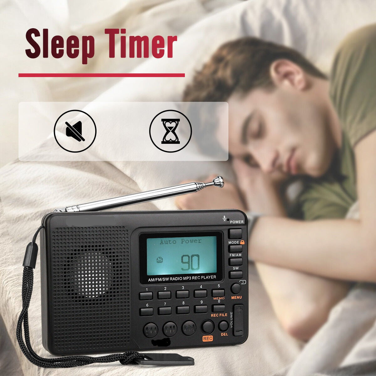 Compact Portable AM FM Radio Speaker