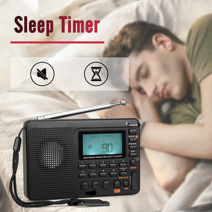 Compact Portable AM FM Radio Speaker