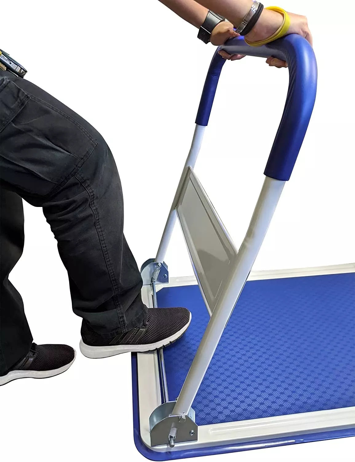 Portable Folding Utility Cart With Heavy Duty Wheels