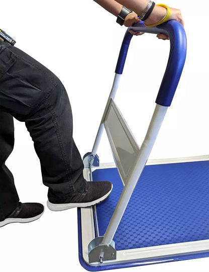 Portable Folding Utility Cart With Heavy Duty Wheels