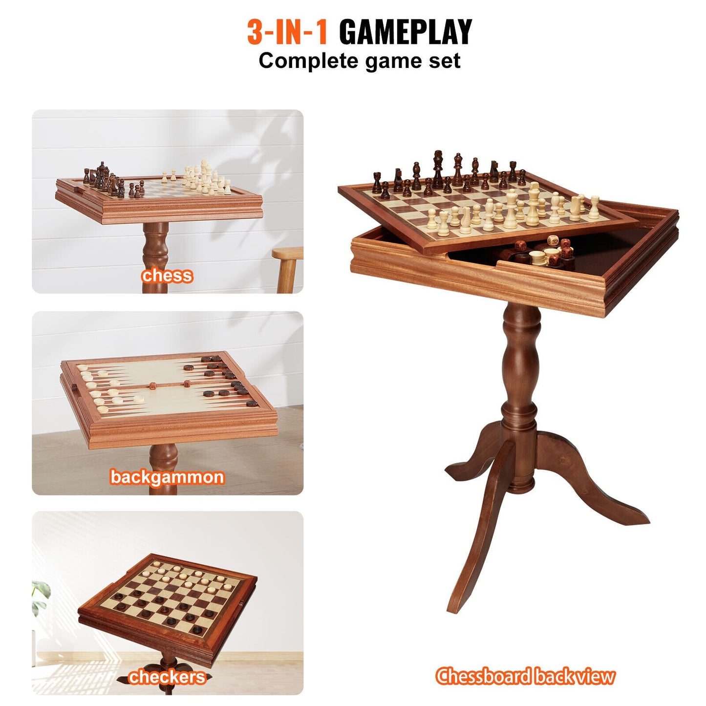 Classic Wooden Game Table