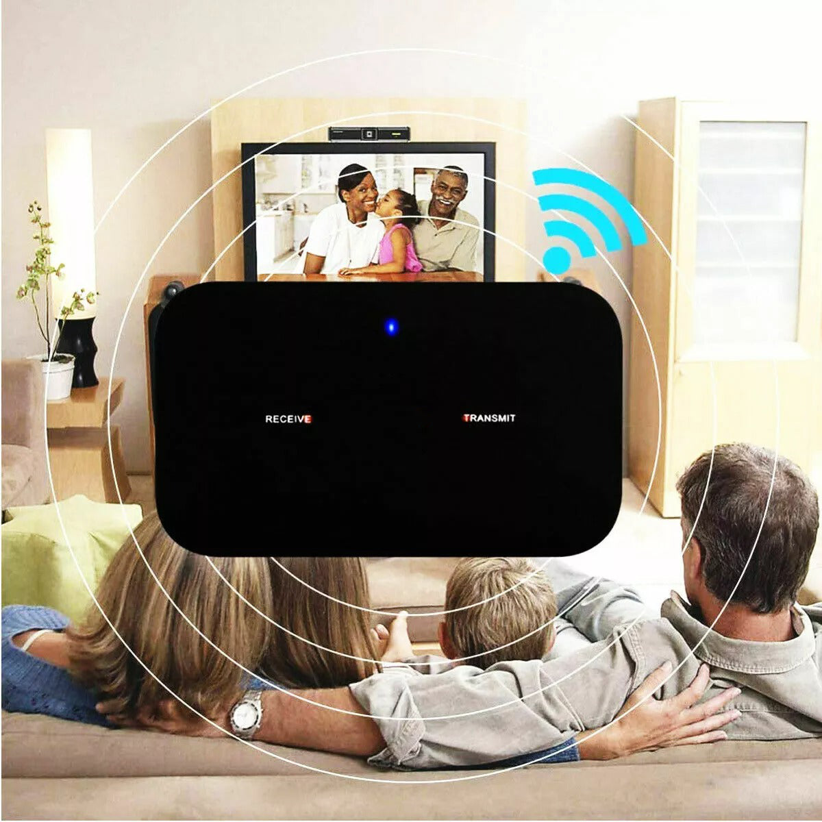 Compact Bluetooth Audio Adapter 3.5mm Aux Converter
