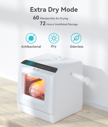 Compact Space Saving Tabletop Dishwasher