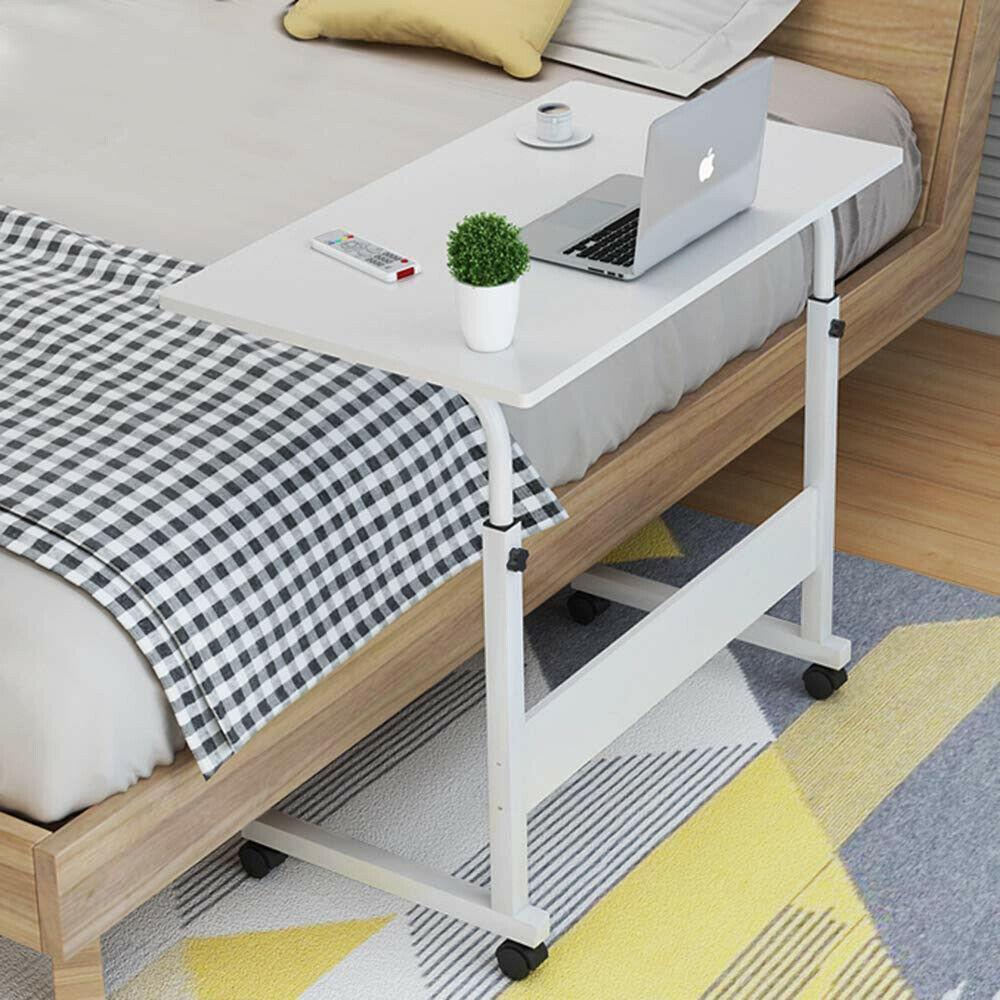 Space Saving Rolling Bedside Laptop Desk Table