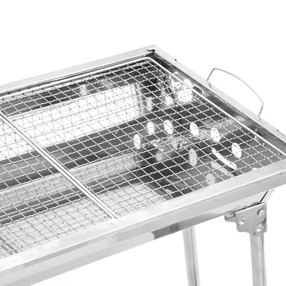 Compact Folding BBQ Charcoal Grill Set