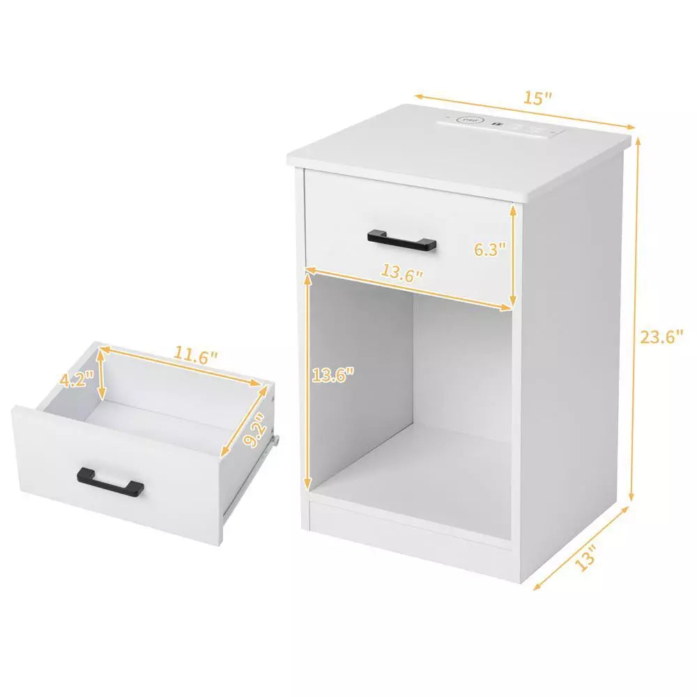 Compact Bedroom Side Table