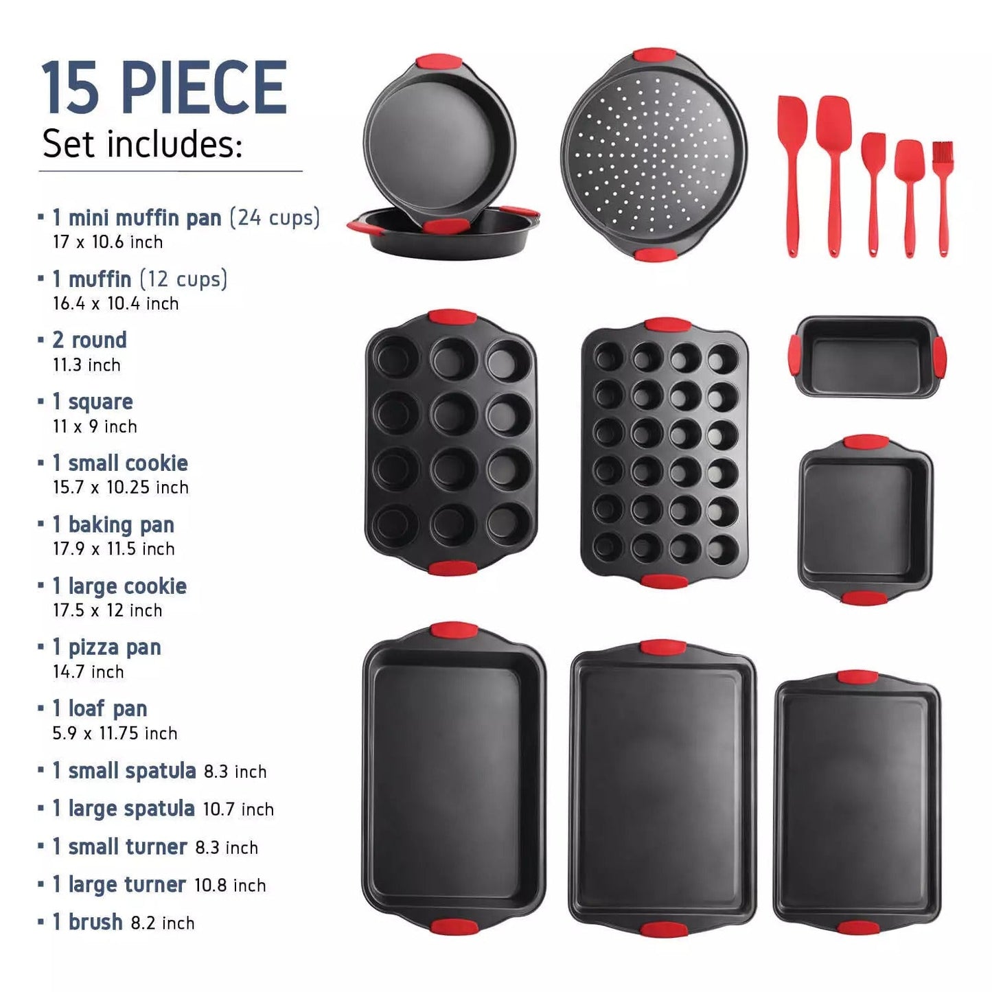 Premium 15 Piece Ceramic Baking Set