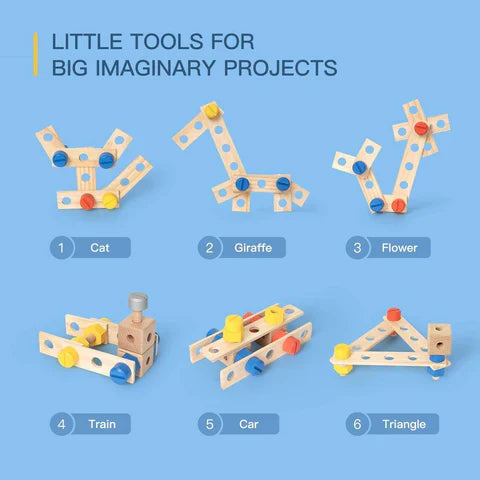 Deluxe Childrens Play Workshop Tool Set Toy