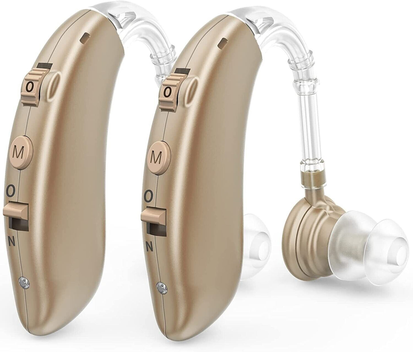 Compact Rechargeable BTE Hearing Aids with Noise Cancellation