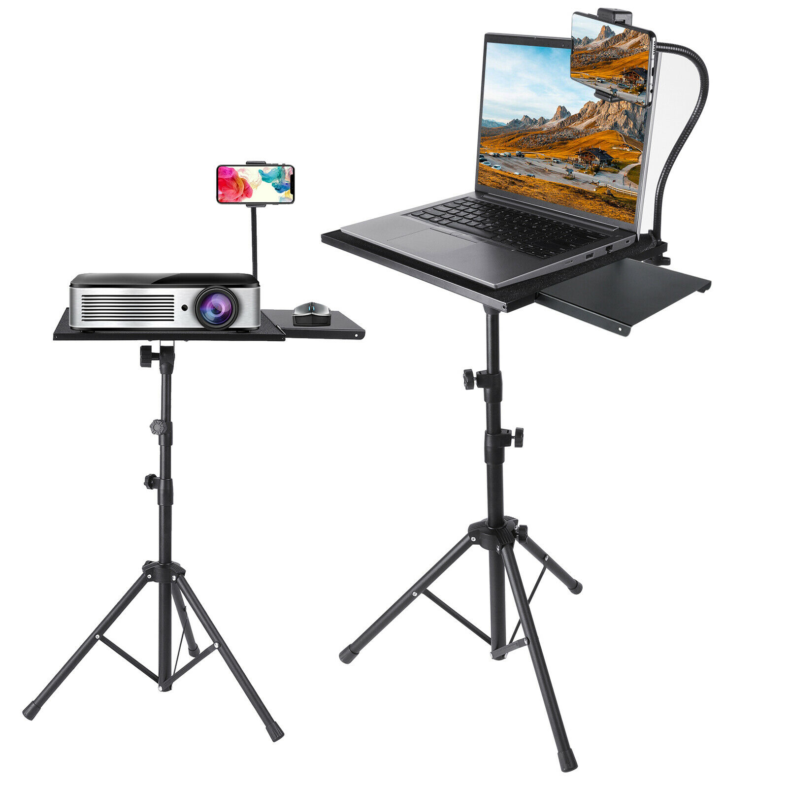 Sturdy Adjustable Projector Table Top Mount Stand - Halri