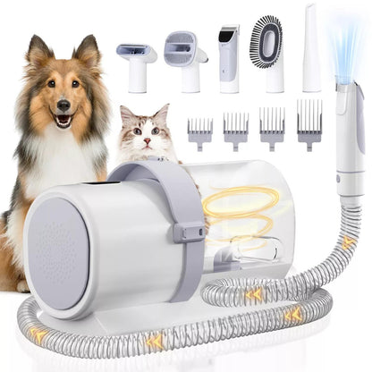 Pet Grooming Tool Set With Suction