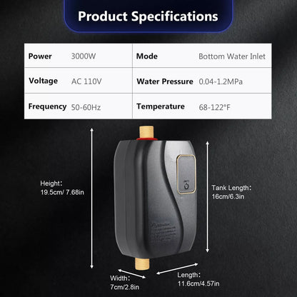 Fast Electric Tankless Water Heater