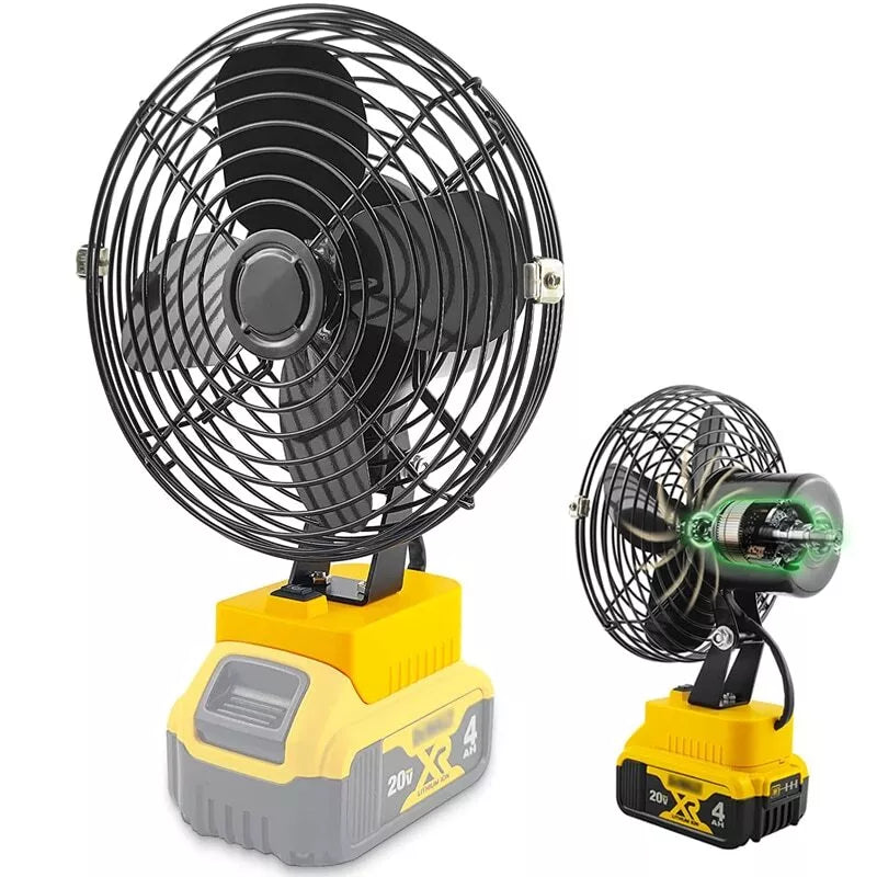 Compact Wireless Worksite Fan for 20V Battery Power