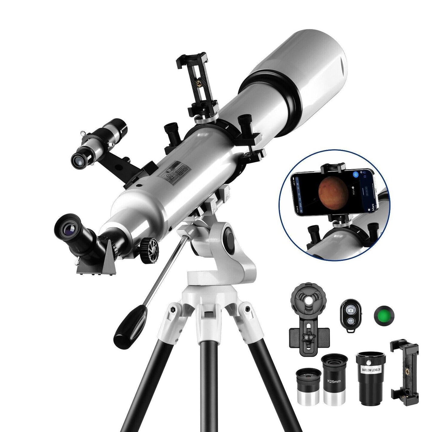 Easy To Use Telescope 210X with Star Finding App - Halri