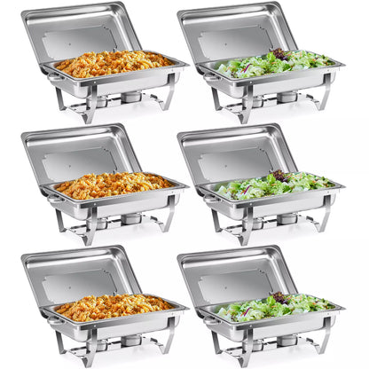 Large 6 Piece Chafing Dish Set - Halri