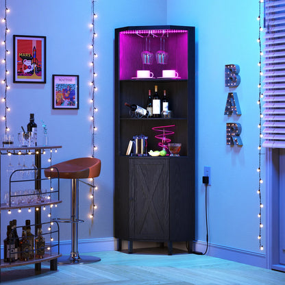 Space Saving Home Bar Cabinet