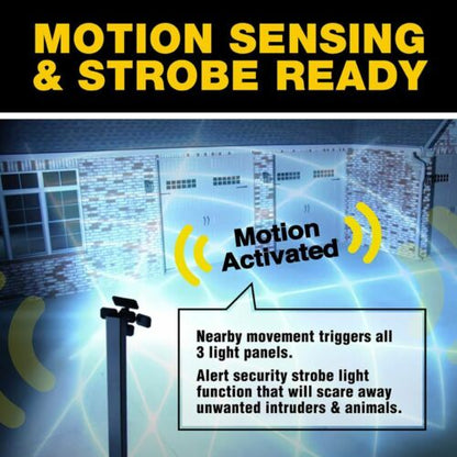 Wireless Motion Sensor Security Light with Remote