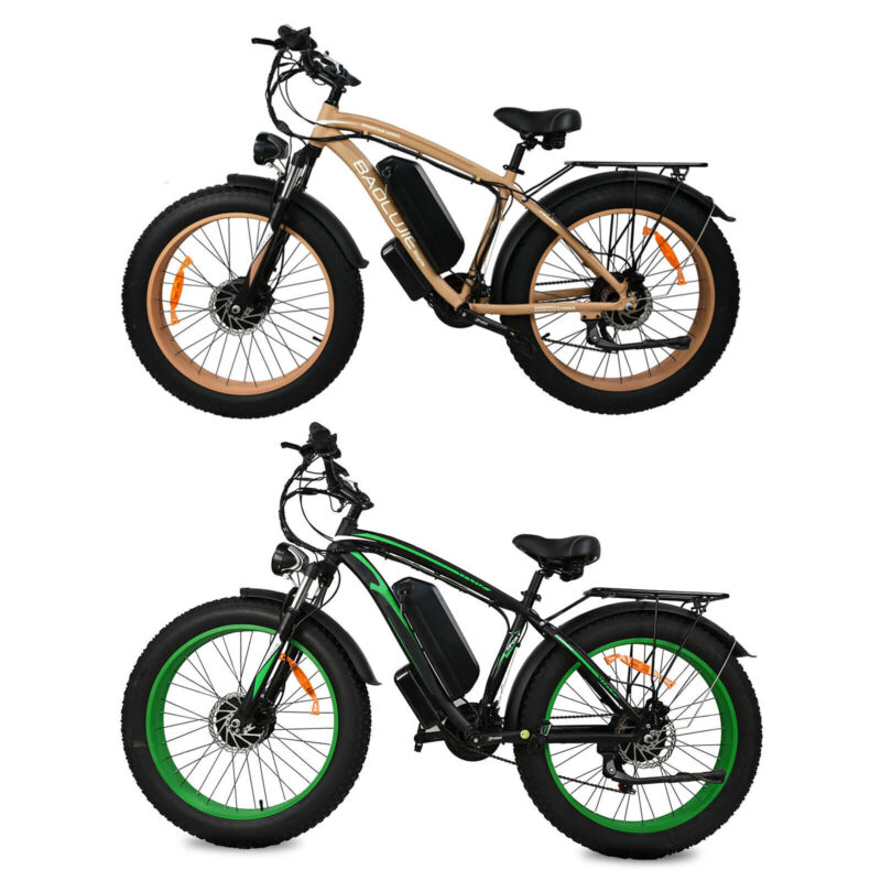 Powerful Adult Electric Bicycle 1500W Fat Tire Ebike 48V