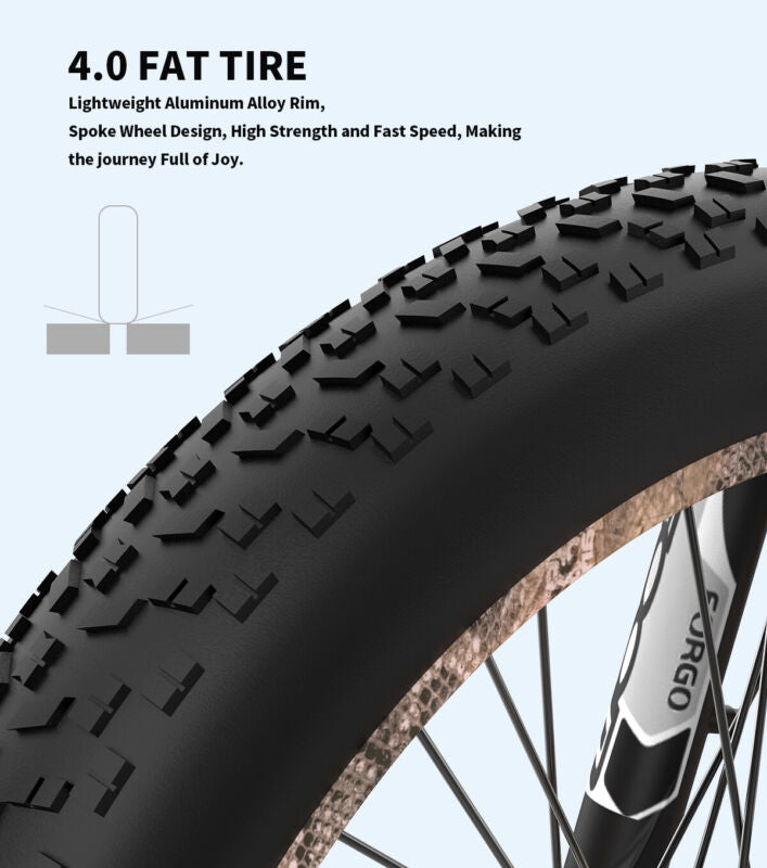 Powerful 26 Electric Mountain Bike 1500W Fat Tire E-Bike