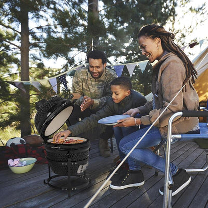 Portable Charcoal BBQ Grill Smoker Pit