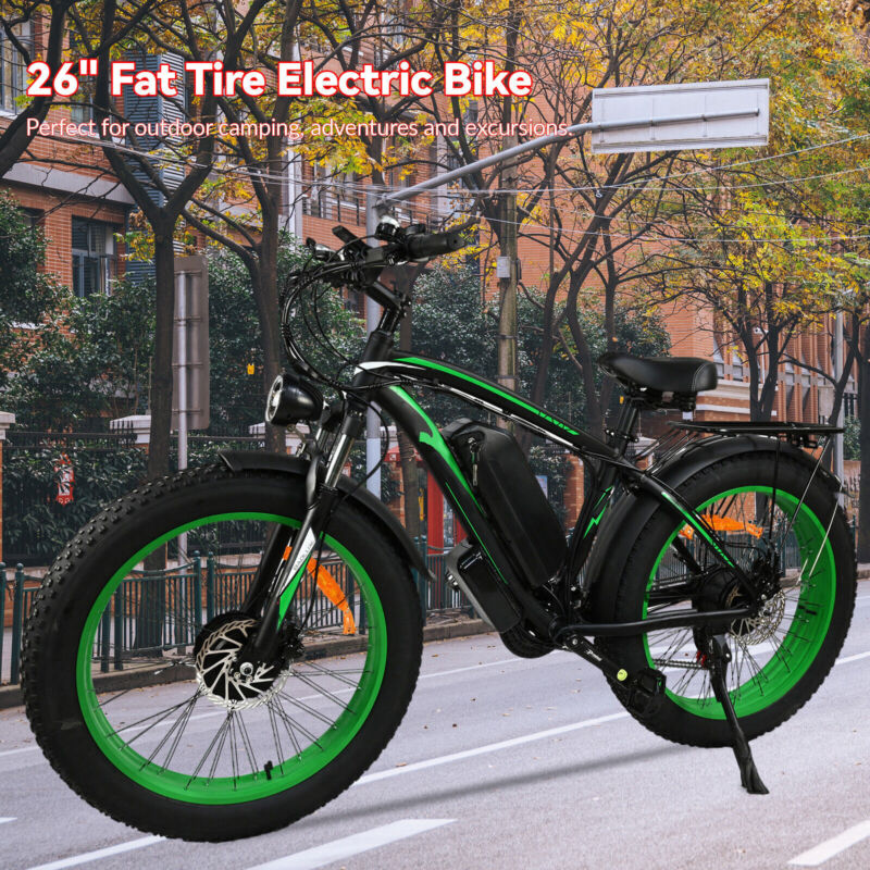 Powerful Adult Electric Bicycle 1500W Fat Tire Ebike 48V