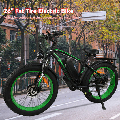 Powerful Adult Electric Bicycle 1500W Fat Tire Ebike 48V