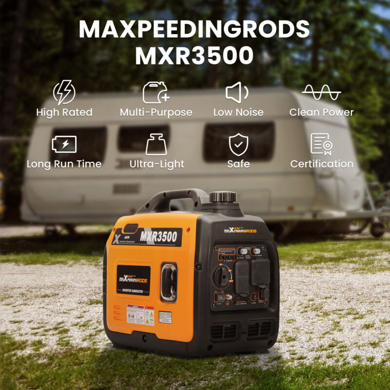Quiet 3500W Portable Home Backup Power Generator
