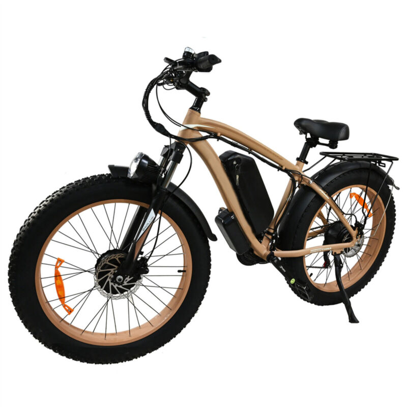 Powerful Adult Electric Bicycle 1500W Fat Tire Ebike 48V
