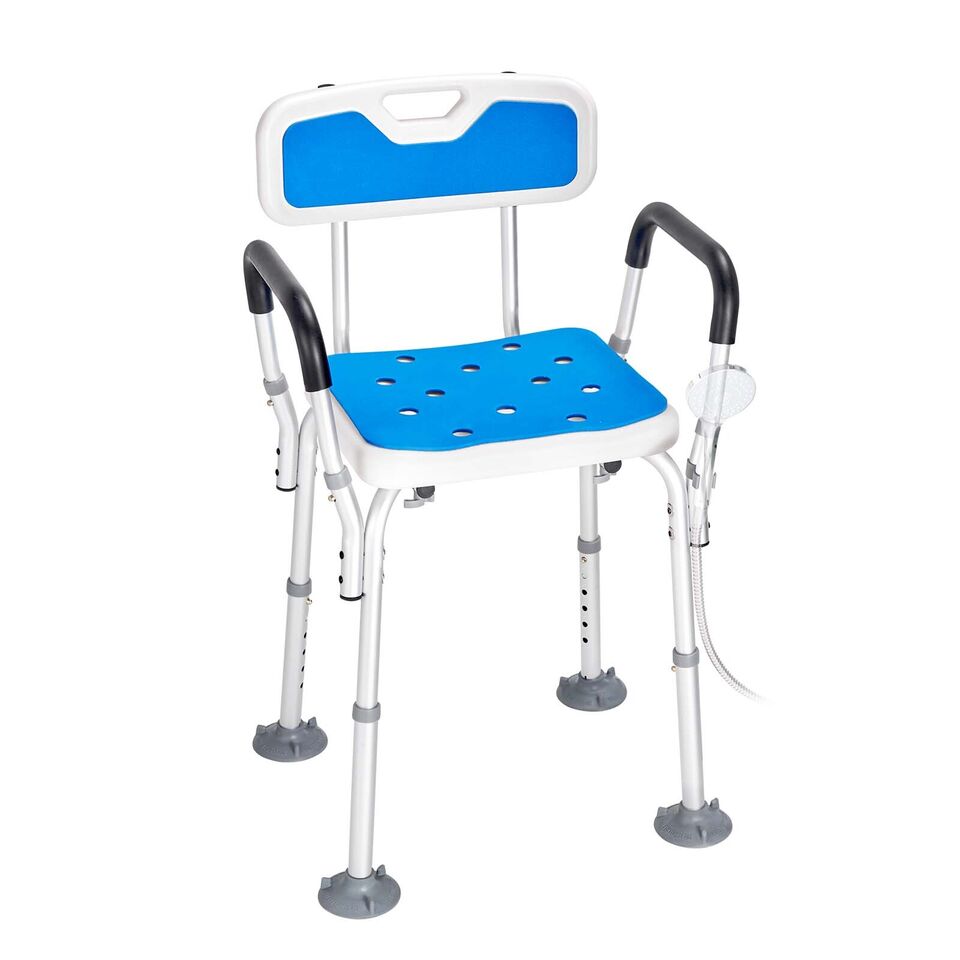 Comfortable Shower Seat – Stable Bath Chair with Grip Feet